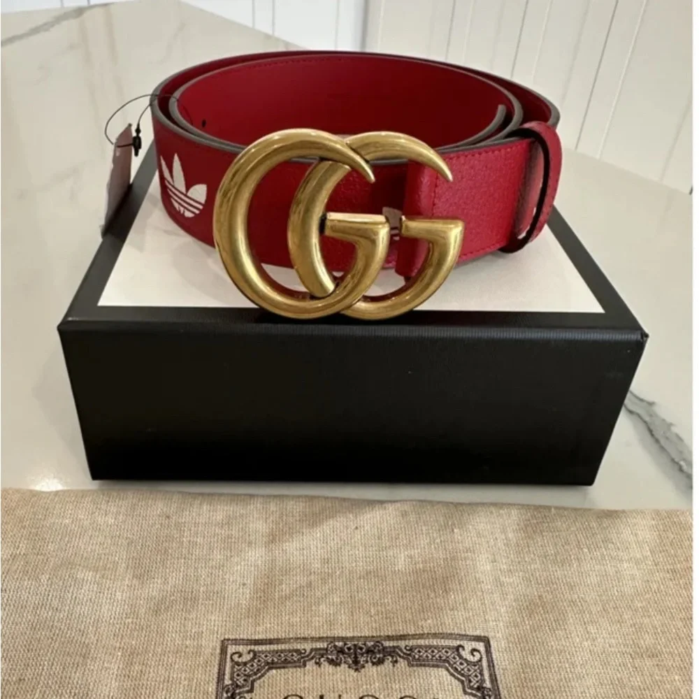 Gucci x Adidas GG Logo Belt